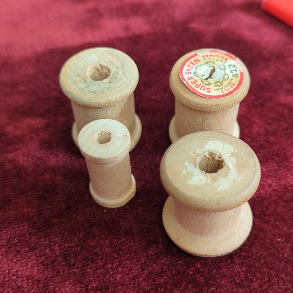 Vintage Wooden Spools - Picture 2 of 2